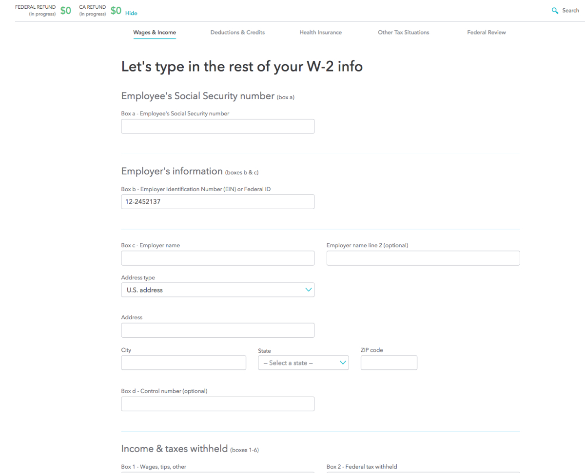 Inspiration from TurboTax